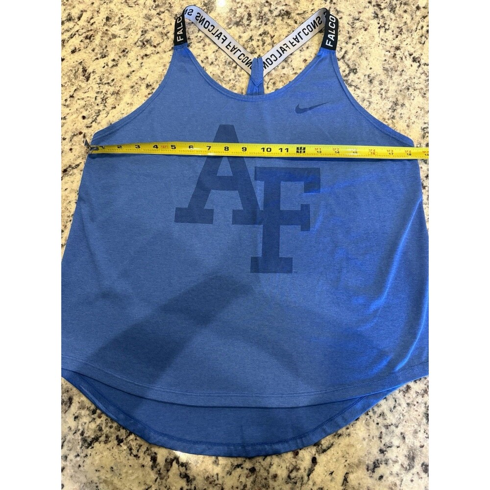 Nike Women’s Blue Athletic Air Force Academy Tank Top Size Medium - Picture 5 of 8